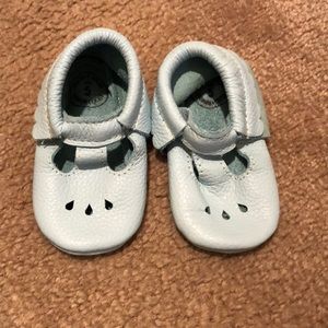 Freshly picked size 5 light blue moccasins